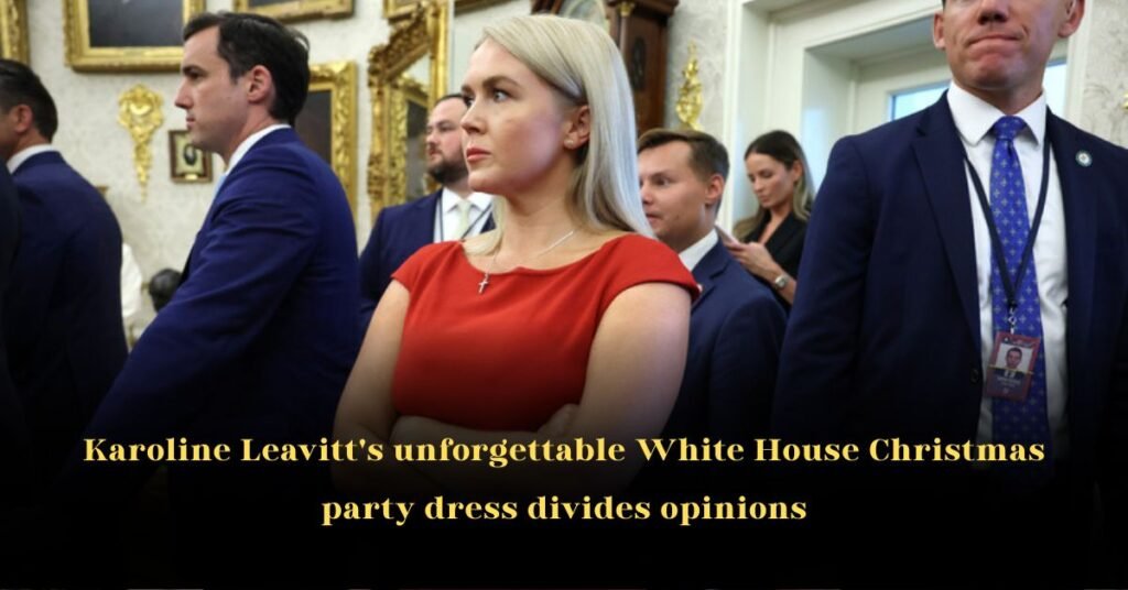 Karoline Leavitt’s Unforgettable White House Christmas Party Dress Divides Opinions