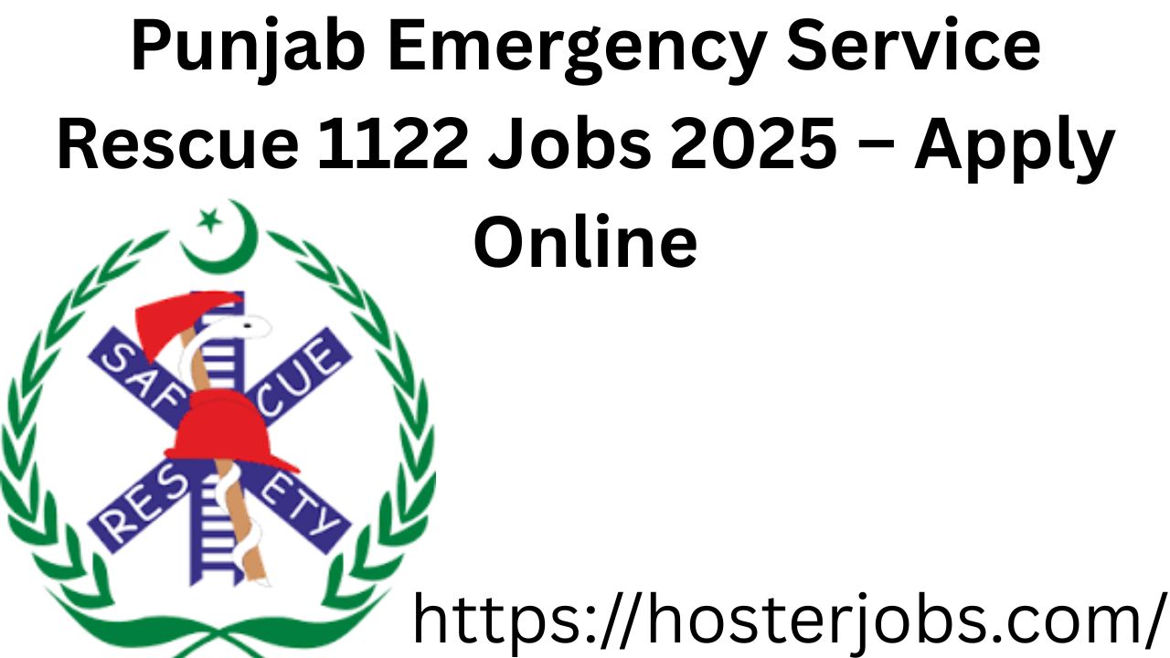 Punjab Emergency Service Rescue 1122 Jobs