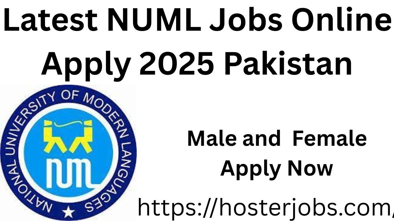 Latest NUML Jobs Online Apply 2025 Pakistan
