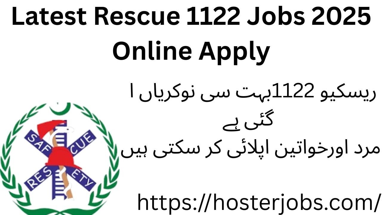 Latest Rescue 1122 Jobs 2025 Online Apply