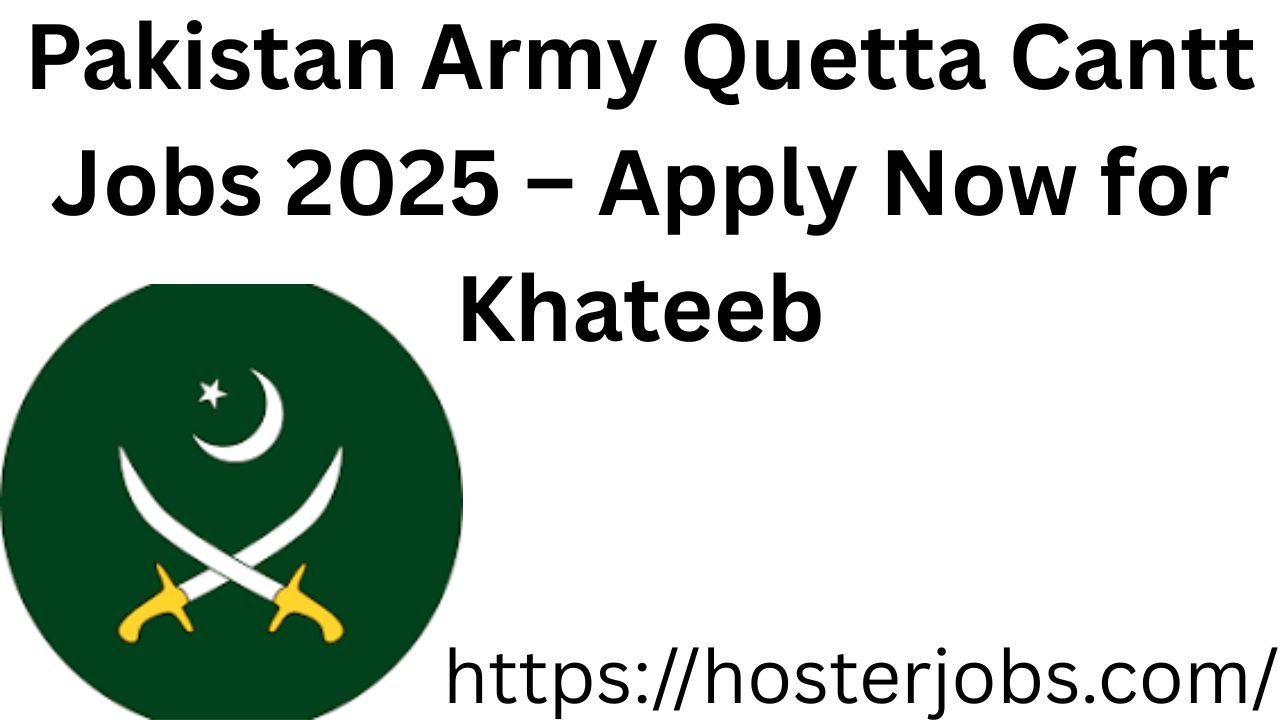 Pakistan Army Quetta Cantt Jobs